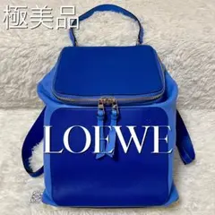 【極美品】ロエベ　LOEWE ゴヤ　GOYA バックパック　リュック　ブルー