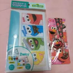 セサミストリート マスクケースとネックストラップのセット