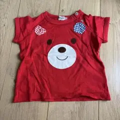 ホットビスケッツ ミキハウス くま 70cm 赤