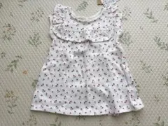 新品！フリル付き小花柄Tシャツ 70cm kiabi フランスブランドのサムネイル