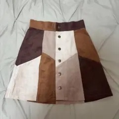 ミニスカート ブラウン ベージュ タイトスカート One Way