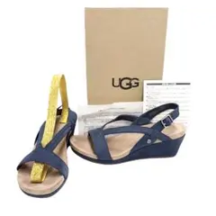 UGG 未使用 W KENLEYスリングバック サンダル ネイビー 箱