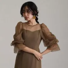 atlo アトロ ロングオフショルダー オケージョンドレス 結婚式 同窓会