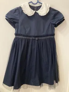 ショパンドゥ【洗える】 キッズ ドレス ワンピース 120 ネイビー お受験のサムネイル