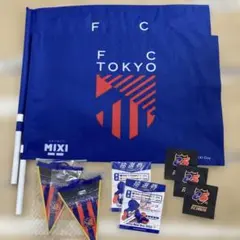 FC東京 ペアフラッグ・ペナント・ストラップ・ステッカー　一式セット