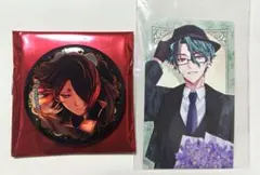 悪魔執事と黒い猫 ユーハン 箔押し 缶バッジ フェア特典 花束カード ナック