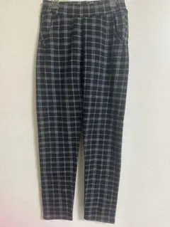 「チェック柄パンツ」新品　スリムフィット