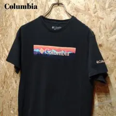 コロンビア Columbia 半袖Tシャツ プリントTシャツ 黒 山グラフィック