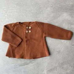 未使用　オレンジブラウン　カーディガン