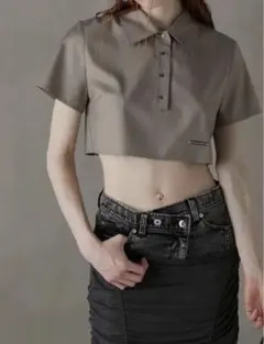 PRANK PROJECT Cropped Polo Top - メルカリ
