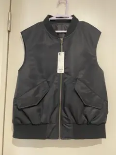 新品未使用！GU MA-1ベスト　黒　Sサイズ