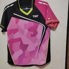 TSP 卓球ウェア Mサイズ ピンク/黒