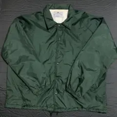 ミリタリーショップで購入　ダークグリーン コーチジャケット　ナイロンジャケット