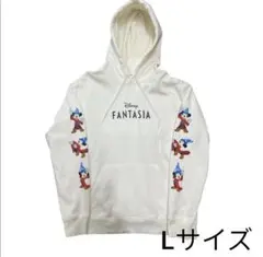 【状態良好 即日発送】 ディズニー ミッキーマウス ファンタジア パーカー 白