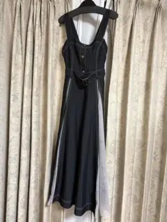 デニムワンピース ジップアップ プリーツ切替　チャオパニック