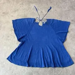 Hug O War ハグオーワー ベルテッド リネン ワンピース/ネイビー リボン ワイド【2400011058843】 オンラインストア・買取入荷2023 HUG O WaR リネンオーバーダイ