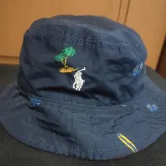 ラルフローレン 刺繍デザインリバーシブルバケットハット 週末値下げ