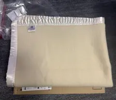 【開封のみ未使用】ウール膝掛け毛布　ブランケット　ウール100%使用