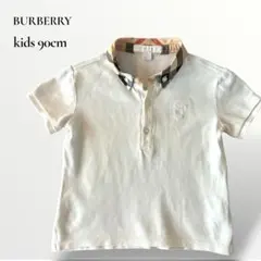 BURBERRY KIDS ポロシャツ 2Y92センチ ホワイト バーバリー - メルカリ