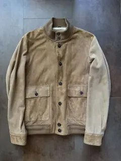 BEAMS F 別注 CINQUANTA スエード ドライビングブルゾン 48のサムネイル