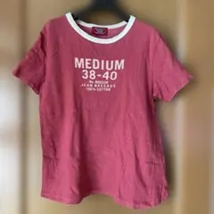 JEAN NASSAUS 半袖Tシャツ ピンク　日本製のサムネイル