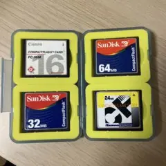 【動作未確認】コンパクトフラッシュ 4枚セット 64MB 32MB 等