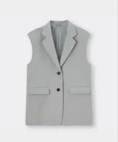 GU オーバーサイズテーラードベスト レディース　グレー　XS