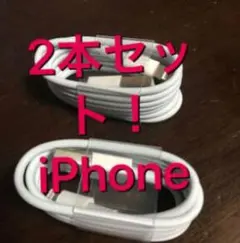 iPhone2本 ライトニングケーブル 充電器 充電ケーブル 新品未使用