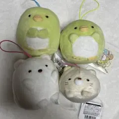 すみっコぐらし ばんざいゴムひも付きマスコット 3点