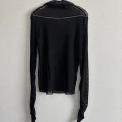 Dazy／長袖 トップス レディース 透け感 S