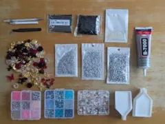 【大容量】ネイルパーツ デコパーツ まとめ売り セット ストーン ケース付き