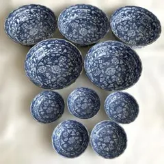 三洋陶器 龍峰窯 花鳥図 染付 輪花皿 古伊万里更紗 鉢 - メルカリ