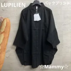 ルピリアン　ゆったり　バックプリント　前開き　ブラウス　はおりもの　胸ポケット有のサムネイル