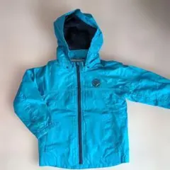 3can4on　サンカンシオン　フード付きジャケット　インナー付き　水色　100