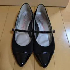 GINZA WASHINCTON （銀座 ワシントン）ローヒールパンプス25.5