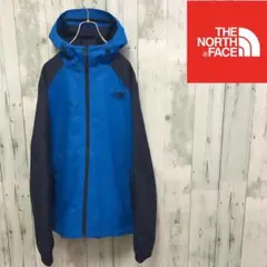 美品　ノースフェイス　マウンテンパーカー　薄手　ハイベント　ブルー　メンズM