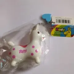2005年 ロディ 365days ソフビマスコット 白 ピンク水玉