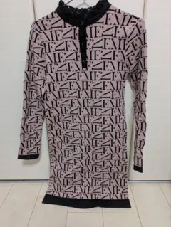 エイミーイストワール★ロゴプリント 長袖ミニワンピース