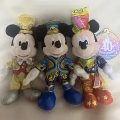 【24時間限定SALE】ディズニーミッキー周年ぬいば 30周年35周年40周年