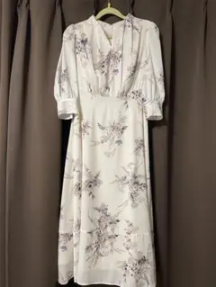 herlipto French Bouquet PuffSleeve Dress