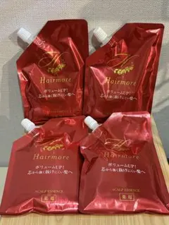 ヘアモアシリーズ薬用ヘアモアローション本体と入れ替え用3袋セット 