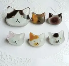 B級品　猫ブローチ　ハンドメイド