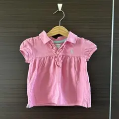 Ralph Lauren フリル付きポロシャツ 12M ピンク