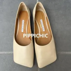 PIPPICHIC ベージュ スクエアフラットシューズ　　36 1/2 2025年最新】pippichicの人気アイテム - メルカリ
