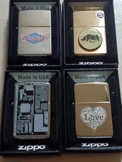 Zippoライター2個セット SOLID BRASS 04,14 - メルカリ