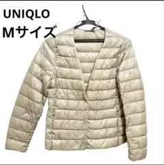 【クリーニング済ユニクロ ウルトラライトダウンコンパクトジャケット M ベージュ