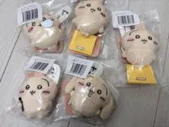 新品未開封　ちいかわ　うさぎだらけくじ　E賞ぬいぐるみバッジ　5点セット