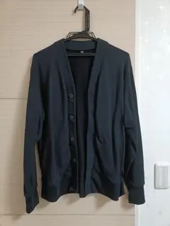 ユニクロ UNIQLO スウェットカーディガン 黒 ブラック S サイズ