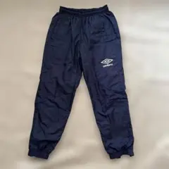 UMBRO アンブロ ロングパンツ ネイビー 裾ファスナー　ナイロンパンツのサムネイル