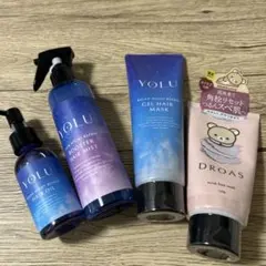 【新品、未使用】YOLU ナイトリペア ヘアケアセット、洗顔つき